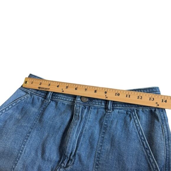 Anthropologie Pilcro Utility Denim Skirt with‎ Split Hem Women’s Size 4 - Picture 6 of 10